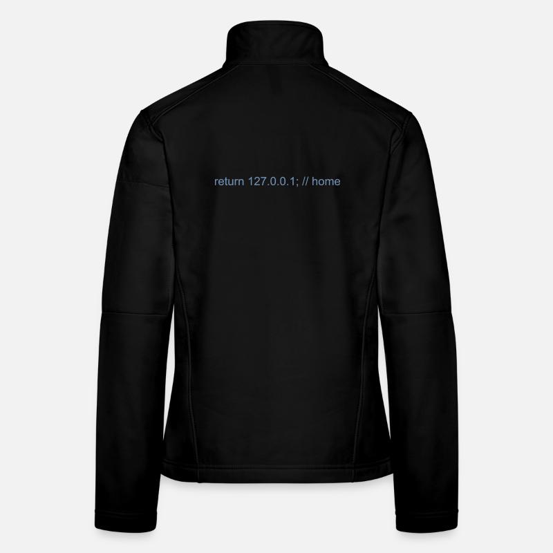 Programmierer Nerd IT Witz Developer Zuhause Frauen Softshelljacke