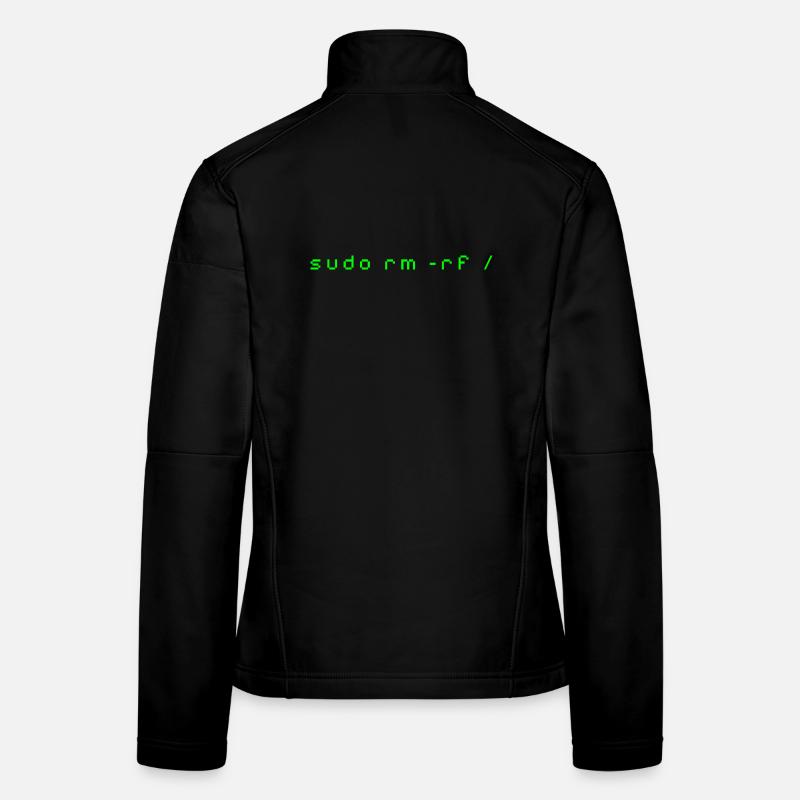Linux rm-rf T-Shirt - Admin Sys & Dev Order Women's Softshell Jacket