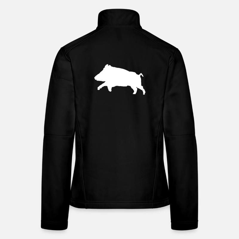 Customizable Boar T-shirt Women's Softshell Jacket