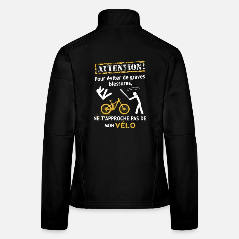 NE T'APPROCHE PAS DE MON VÉLO ! - VTT - Veste en tissu softshell Femme - noir