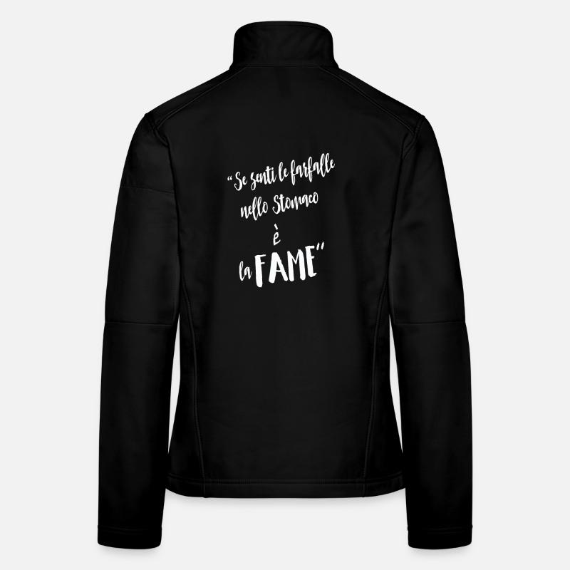 Wenn Sie Schmetterlinge fühlen - Frauen Softshelljacke - Schwarz