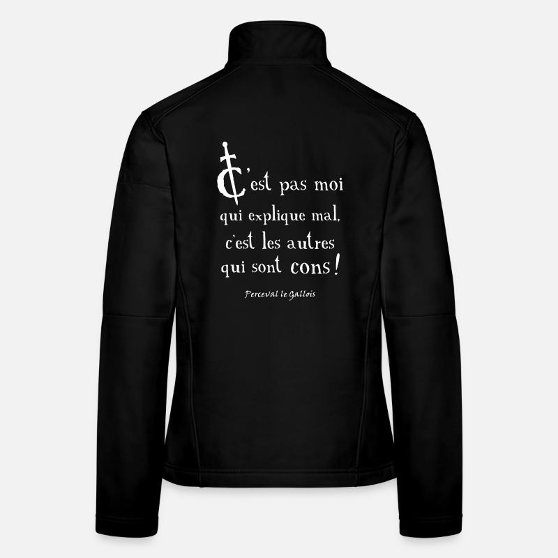 Perceval, c'est les autres qui sont cons ! Veste en tissu softshell Femme