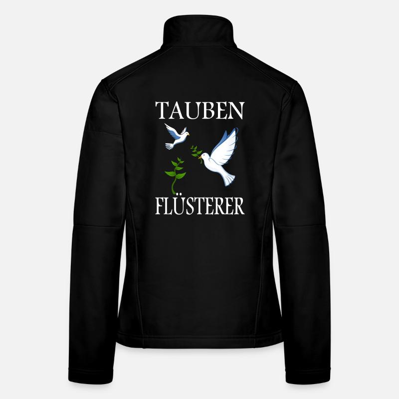 Tauben Flüsterer - Frauen Softshelljacke - Schwarz