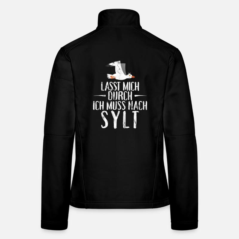 Lasst mich durch ich muss nach Sylt Möwe - Frauen Softshelljacke - Schwarz