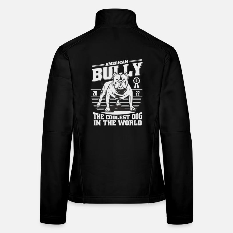 Bouledogue américain Veste en tissu softshell Femme