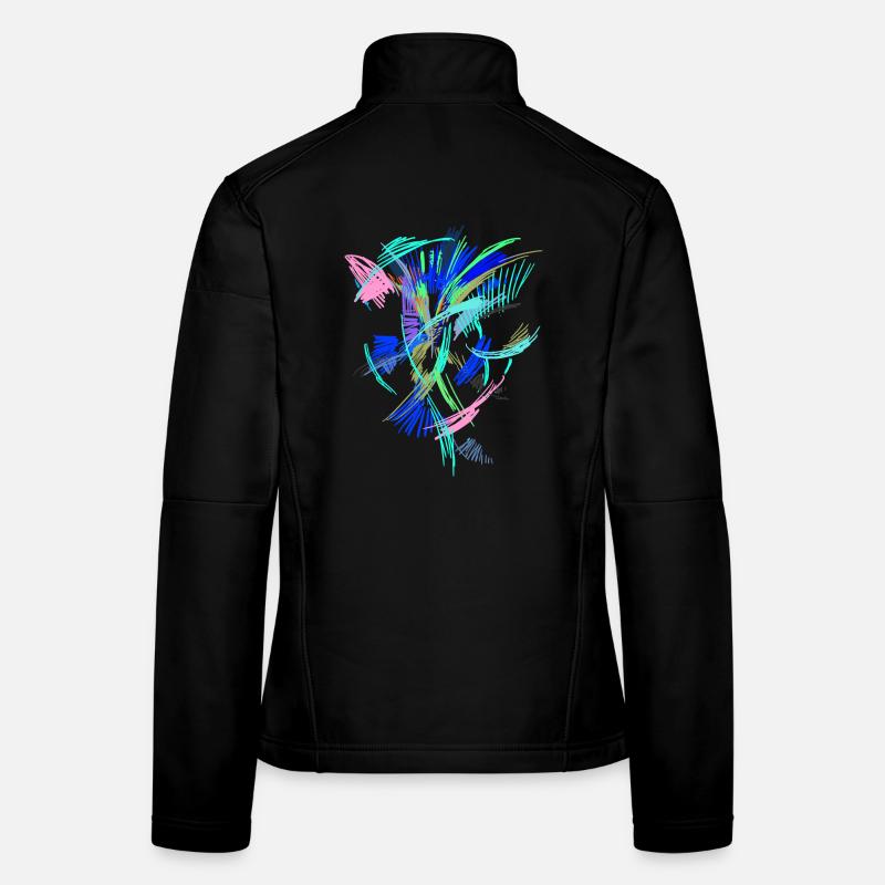 Farben Kunst Frauen Softshelljacke