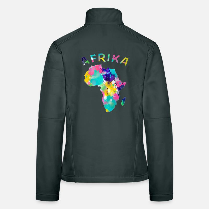 Afrika bunt Frauen Softshelljacke
