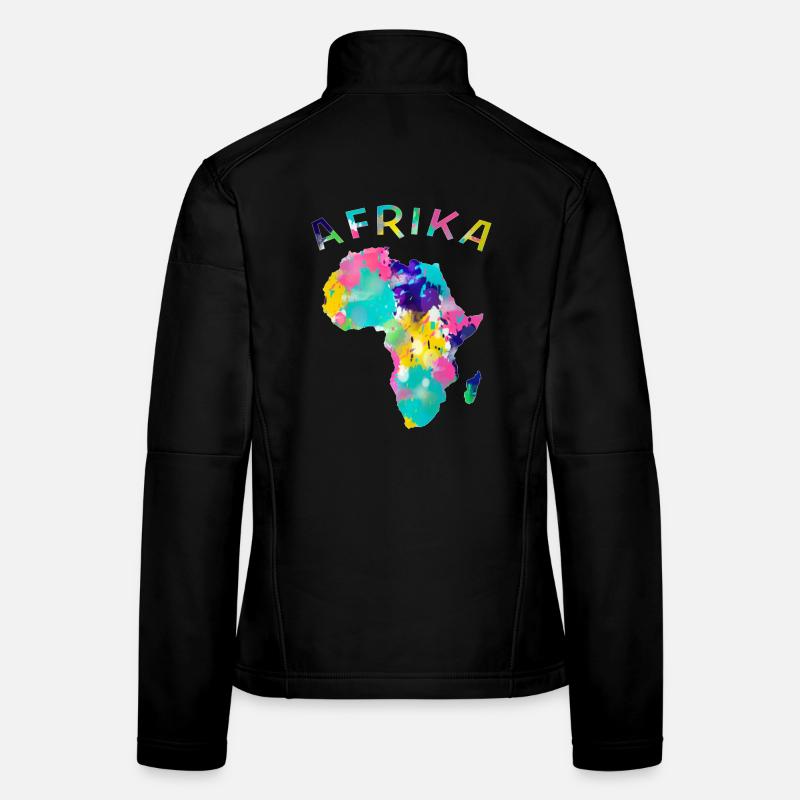 Afrika bunt Frauen Softshelljacke