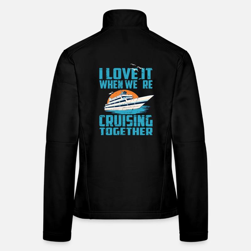 J’adore quand on se croise ensemble Veste en tissu softshell Femme