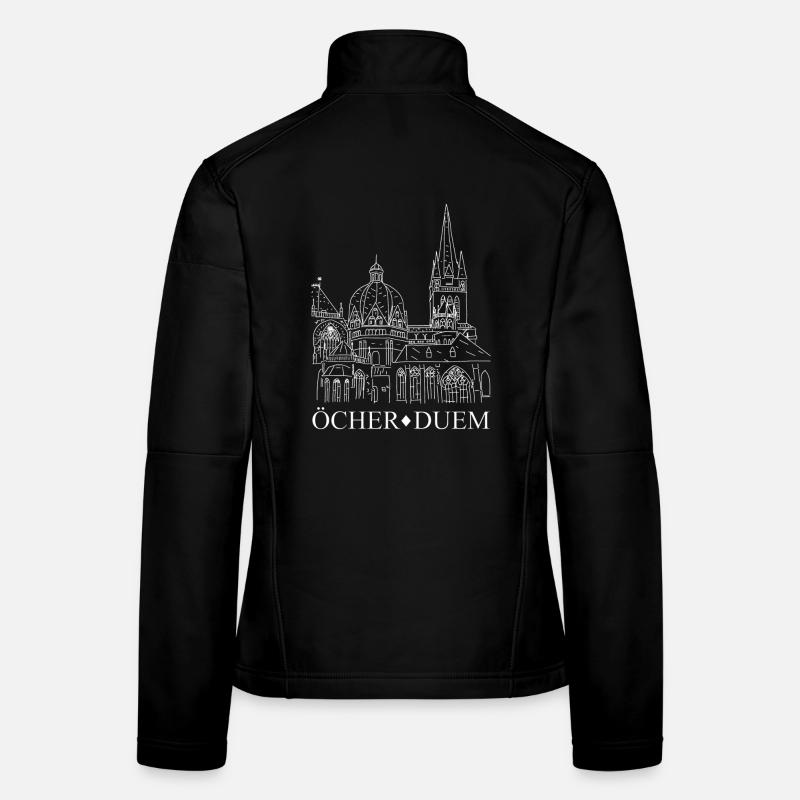 Öcher Duem, Cathédrale d’Aix-la-Chapelle, Platt, dessin Veste en tissu softshell Femme