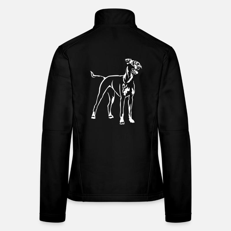 Pinscher allemand « Black Edition » Veste en tissu softshell Femme