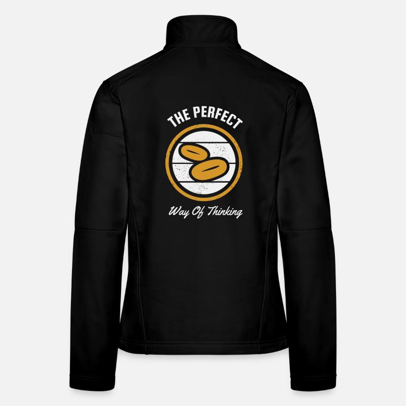 Die perfekte Denkweise: Kaffeebohnen Frauen Softshelljacke