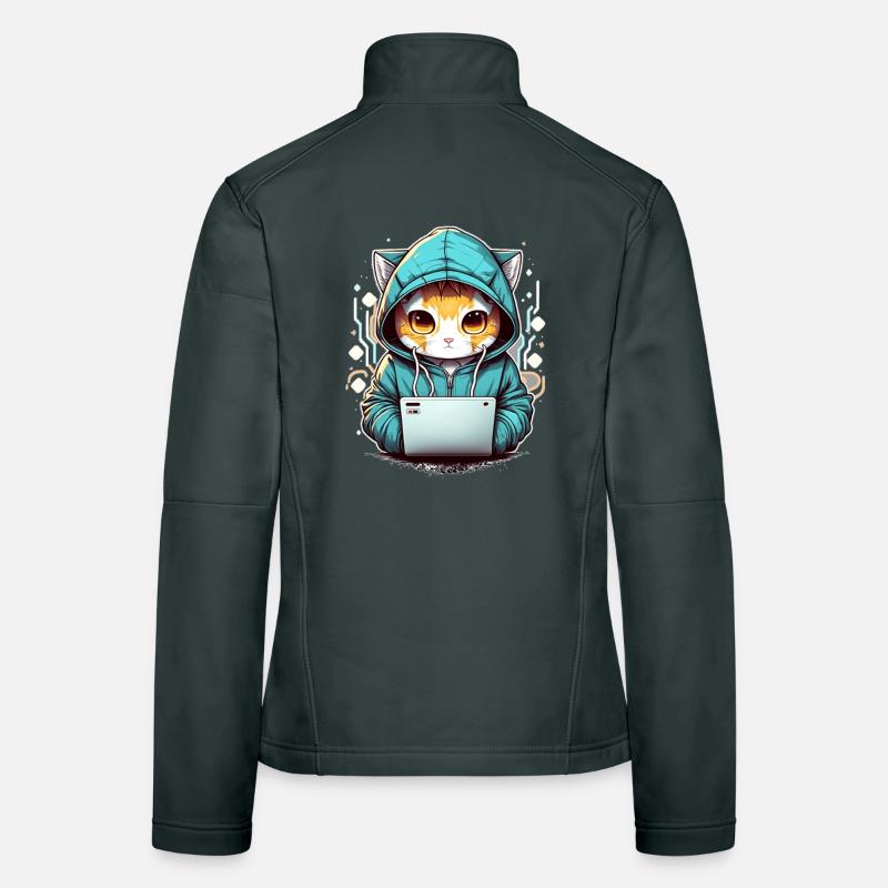 Coding cat Women's Softshell Jacket