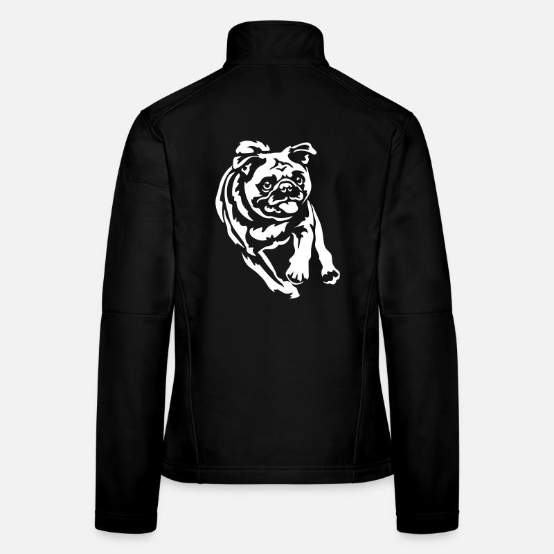 Mops "Black Edition" Frauen Softshelljacke