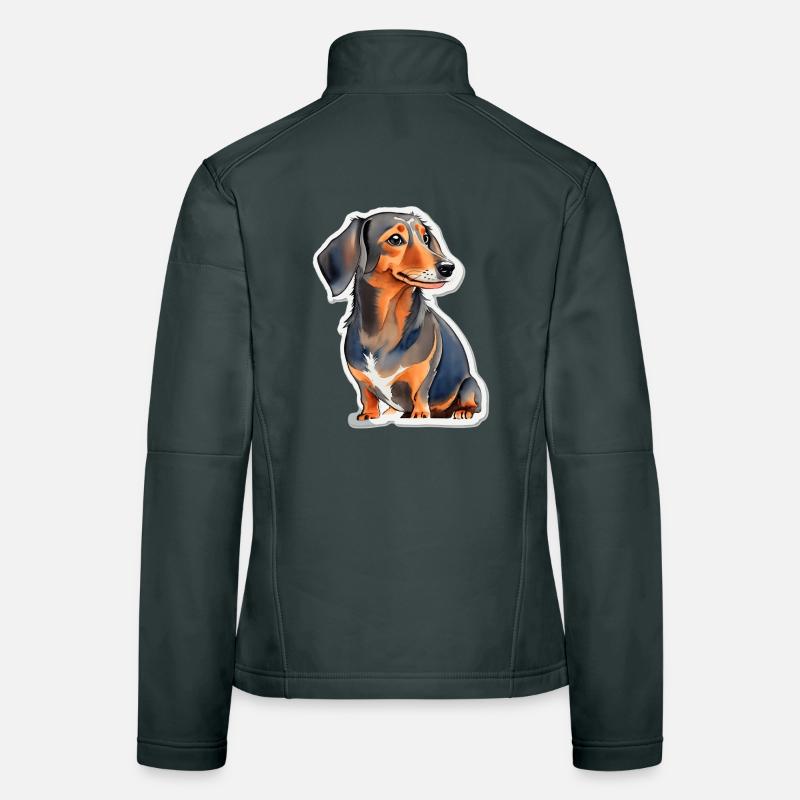 Dackel Frauen Softshelljacke