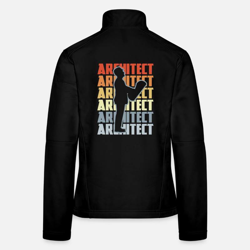 Architecte rétro Veste en tissu softshell Femme