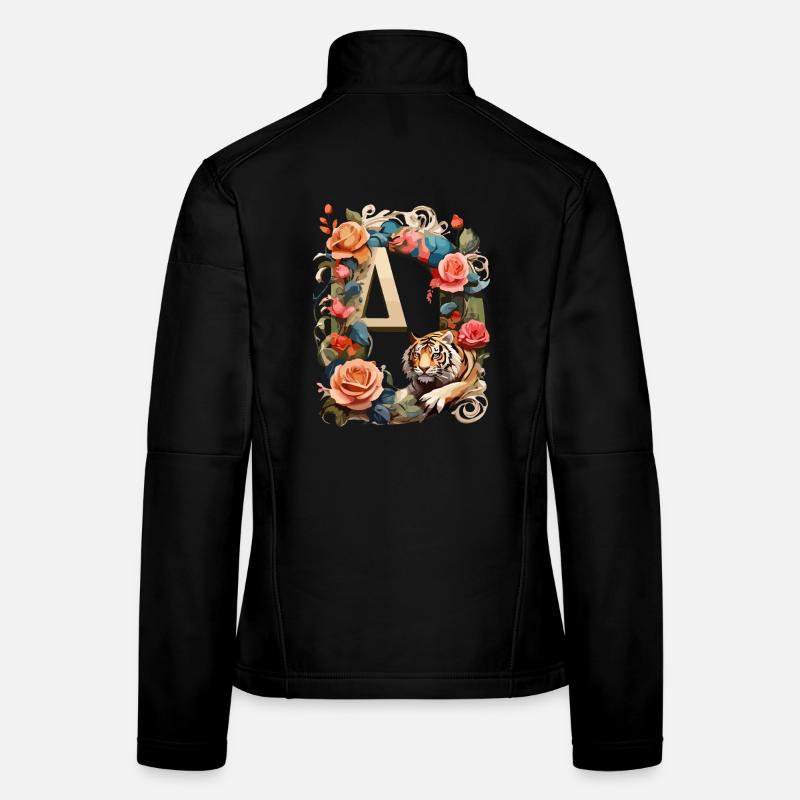 Tiger and Flowers Ring Women's Softshell Jacket
