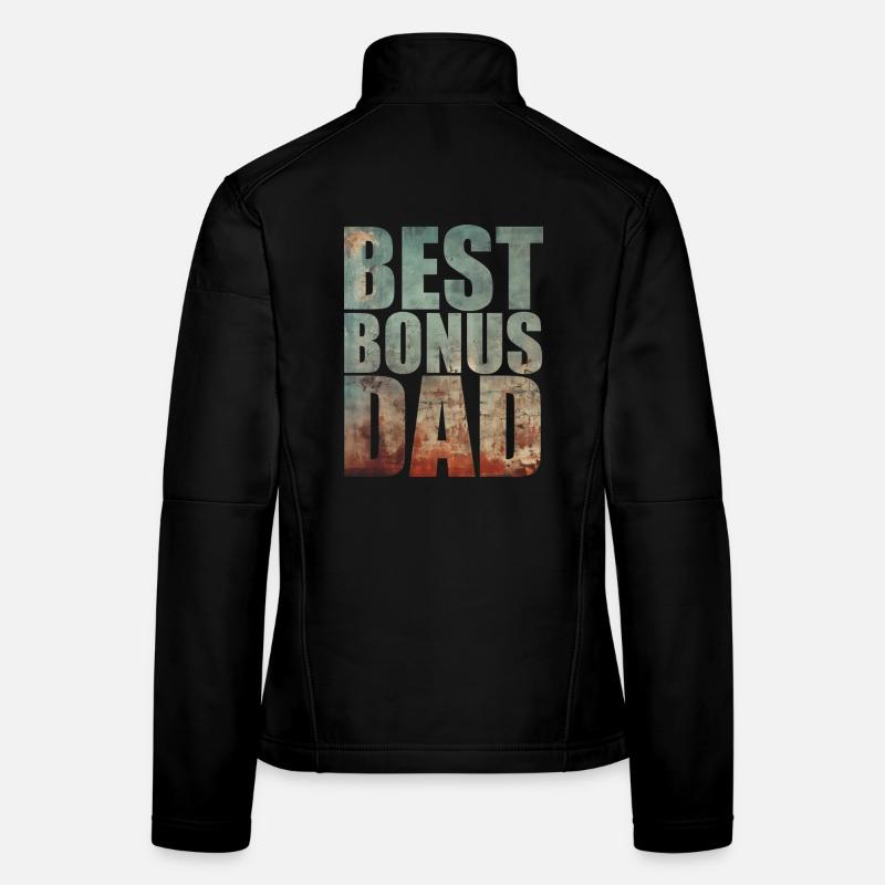 Best Bonus Dad Women's Softshell Jacket