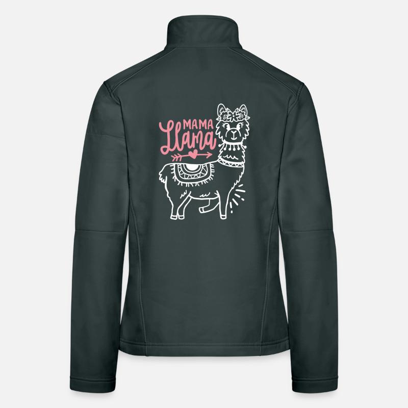 Lama Mama Muttertag Frauen Softshelljacke