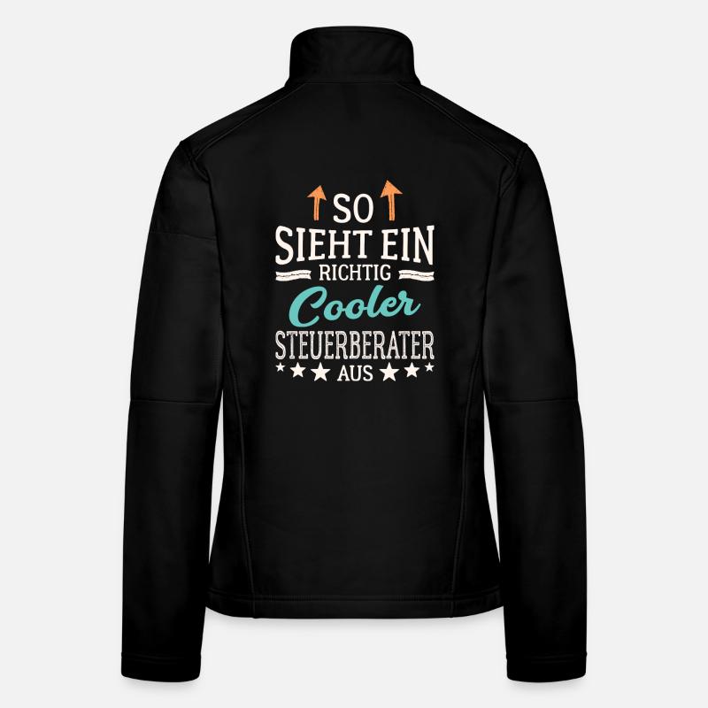 So sieht ein richtig cooler Steuerberater aus Frauen Softshelljacke