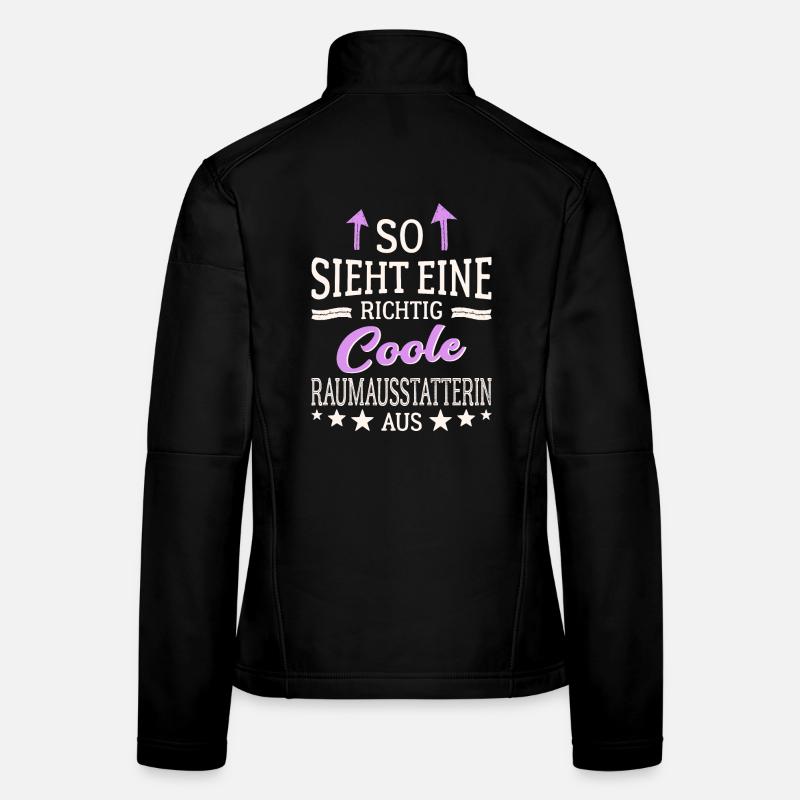 So sieht eine richtig coole Raumausstatterin aus Frauen Softshelljacke