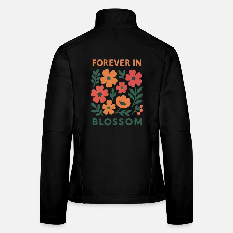 Immer in Blüte - blumig Frauen Softshelljacke