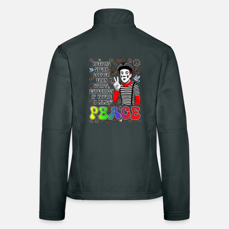 La paix est la chose la plus importante Veste en tissu softshell Femme