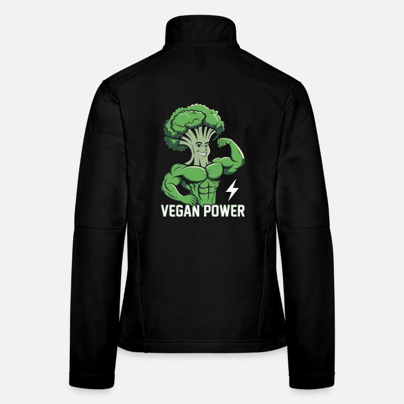 Vegane Power Frauen Softshelljacke