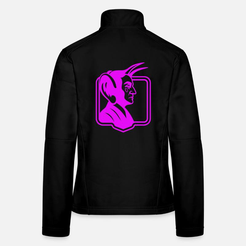 Diable grande oreille Pop Art Veste en tissu softshell Femme