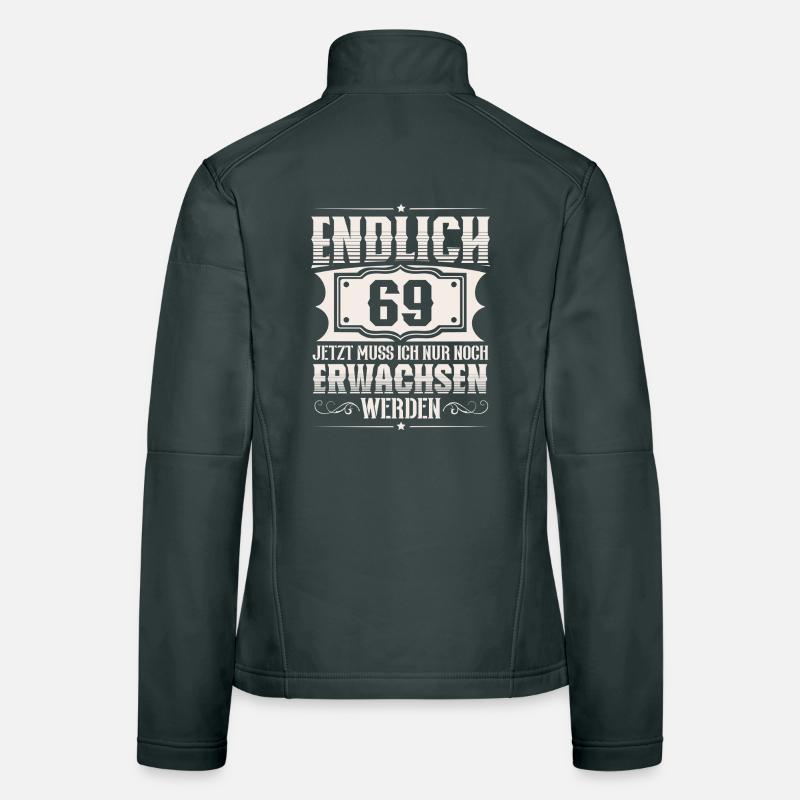 69th Birthday Women's Softshell Jacket
