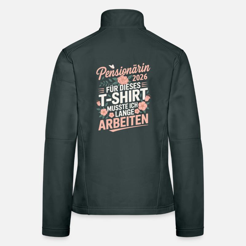 Retraité 2026 Veste en tissu softshell Femme