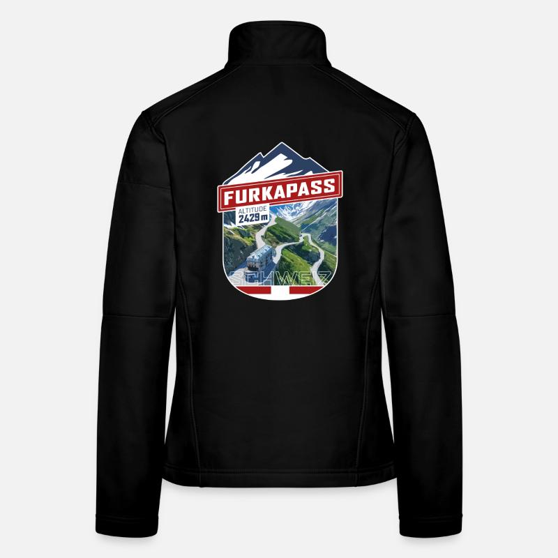 Sticker_CH_Furka Frauen Softshelljacke