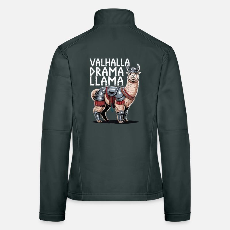 Valhalla Drama Llama Women's Softshell Jacket