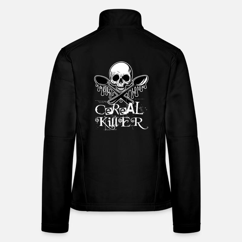 Tueur de céréales skull Veste en tissu softshell Femme