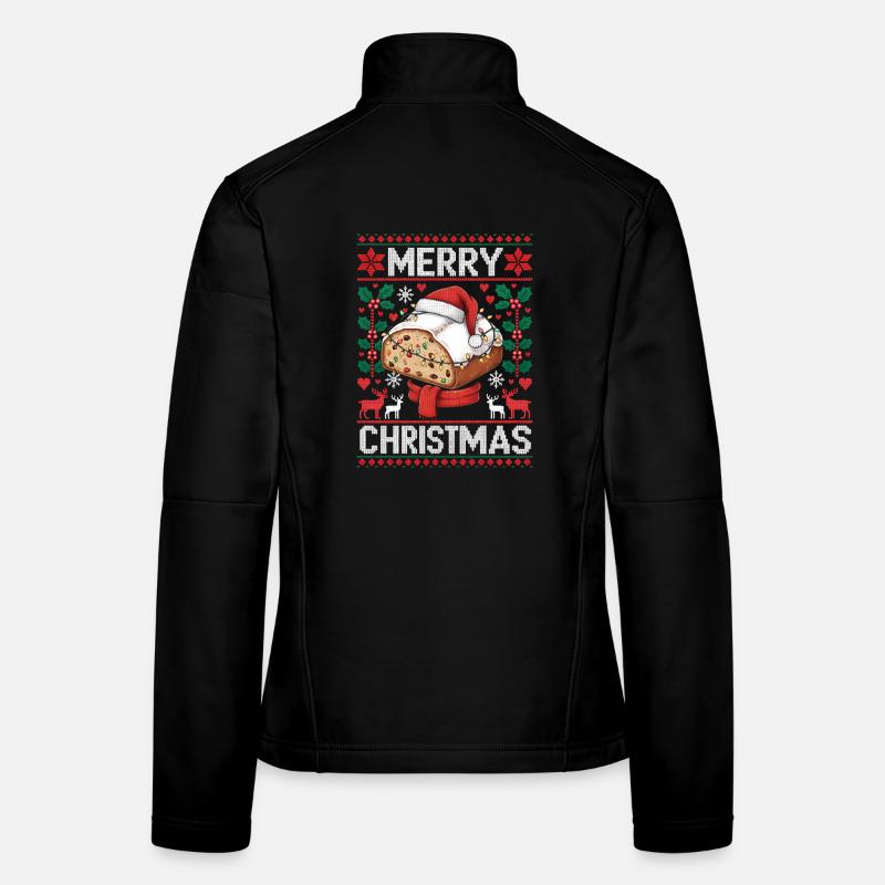 Stollen Lustig Spruch Weihnachten Süß Geschenk Frauen Softshelljacke