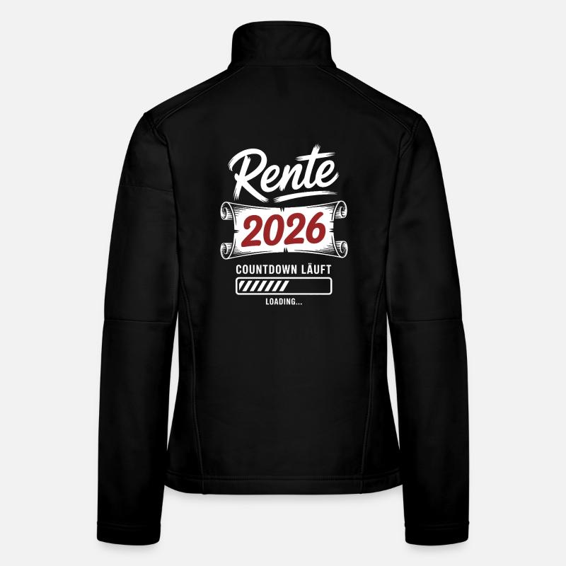 Rente2026 Countdown Frauen Softshelljacke