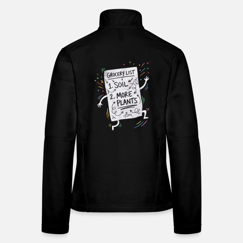 Plants Shopping List Women's Softshell Jacket