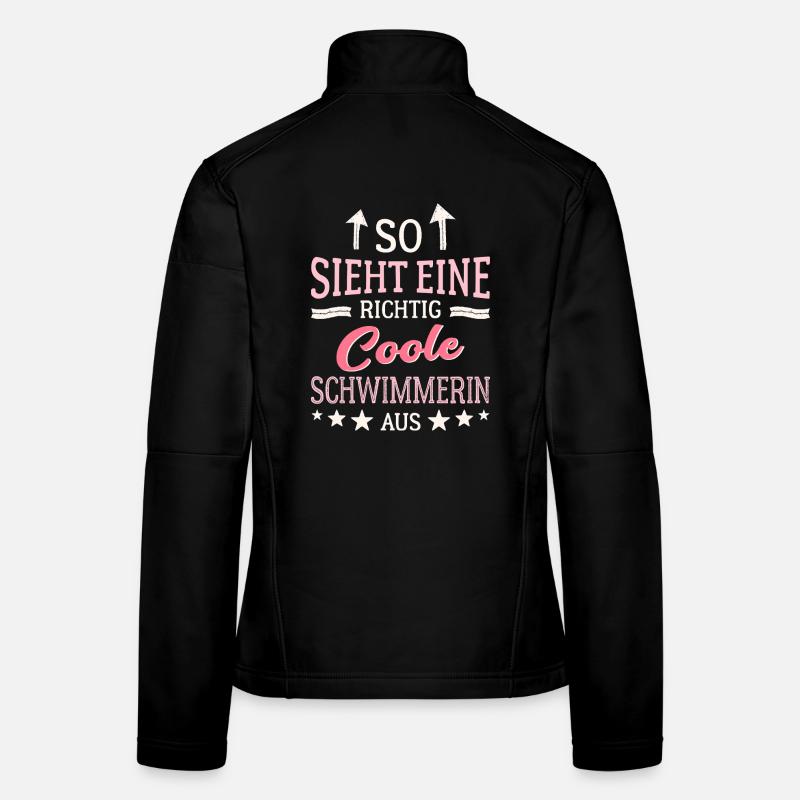 So sieht eine richtig coole Schwimmerin aus  Frauen Softshelljacke