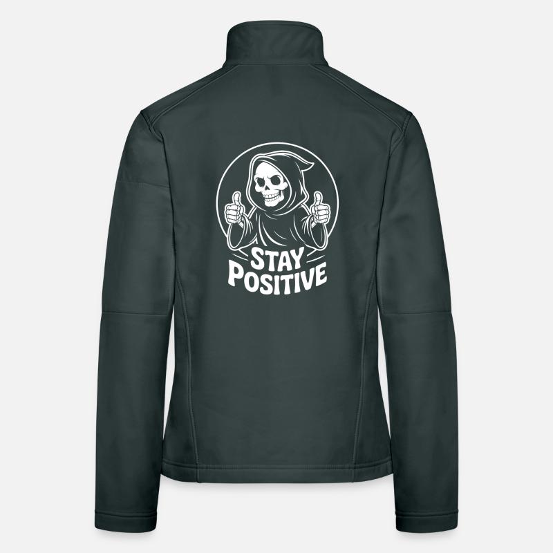 Sensenmann bleibt positiv Frauen Softshelljacke