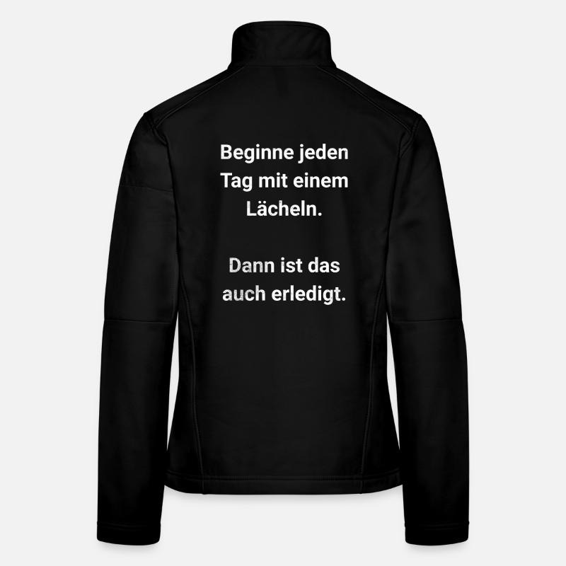 Commencez chaque journée avec un sourire Veste en tissu softshell Femme