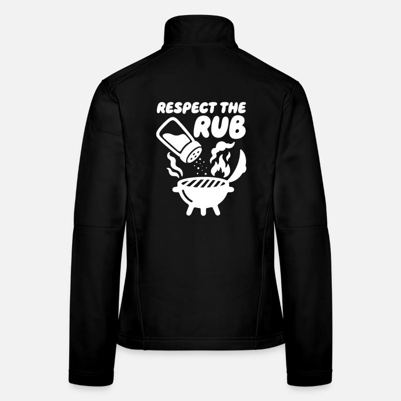 Respect the Rub BBQ Grill Frauen Softshelljacke