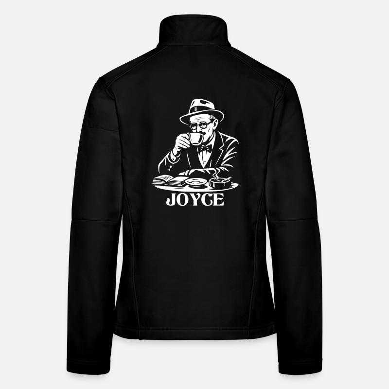 James Joyce Café Retro Reader Women's Softshell Jacket