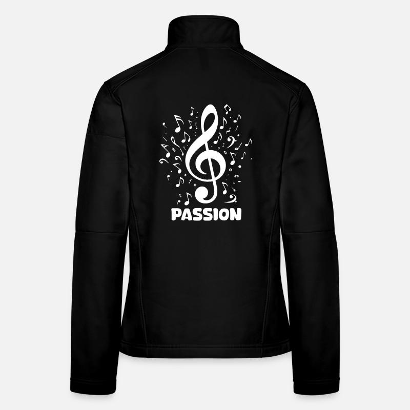 PASSION clef music design Women's Softshell Jacket
