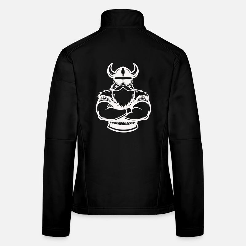 Kraft viking à bras croisés Veste en tissu softshell Femme