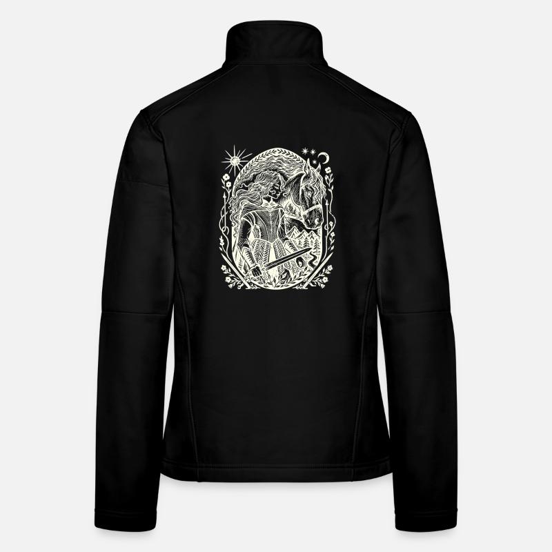Cercle magique de la Forêt de Clair de Lune Veste en tissu softshell Femme