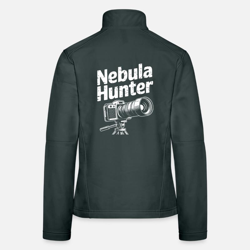 Conception de la caméra Nebula Hunter Veste en tissu softshell Femme