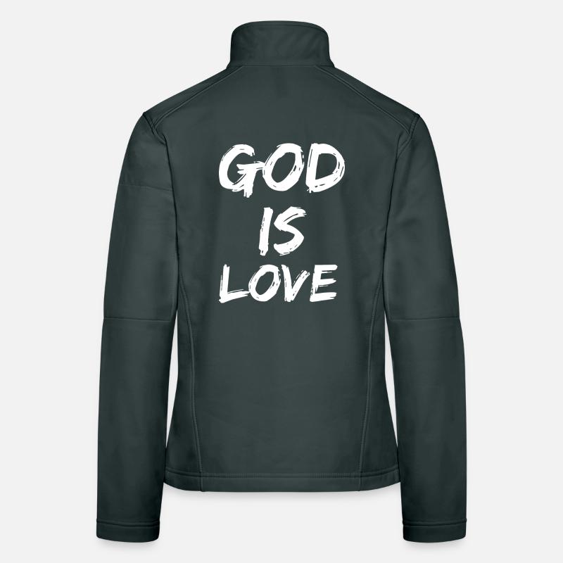 Dieu est amour Veste en tissu softshell Femme