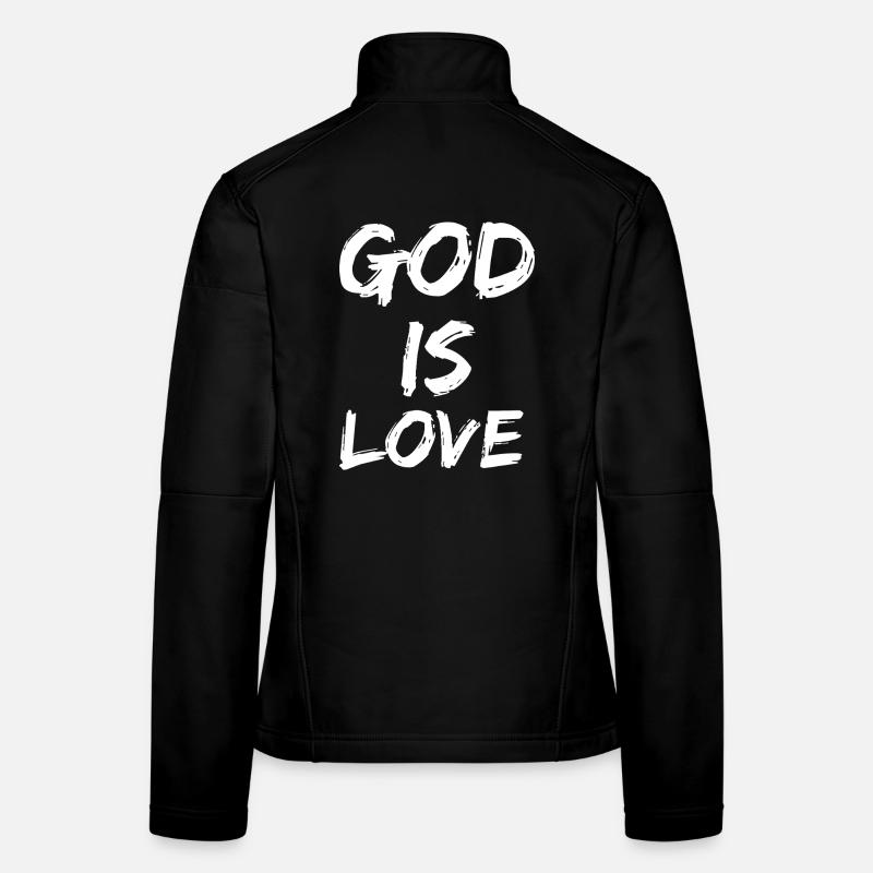 Dieu est amour Veste en tissu softshell Femme