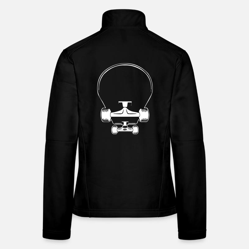 Skateboard - Frauen Softshelljacke - Schwarz