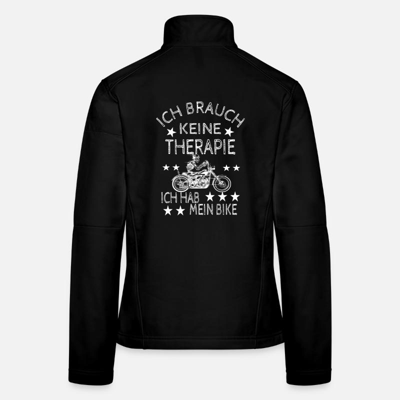 Motorradfahrer - Frauen Softshelljacke - Schwarz